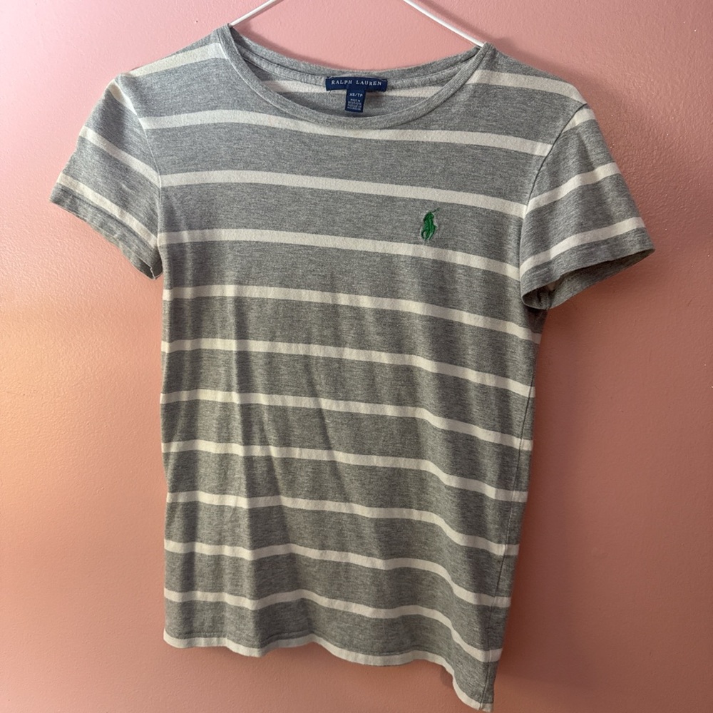 Polo Ralph Lauren Gray Striped T-Shirt